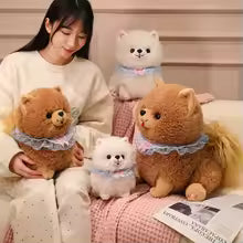 Cute Simulation Dog Pomeranian Plush Toy Stuffed Animals High Quality Puppy Pet Plushies Doll Cartoon Soft Toys