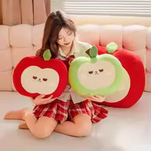 Red or Green Apple Plush Toy Pillow