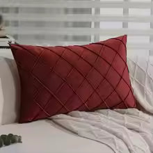 Velvet Decorative Throw Pillow Cover with Zipper