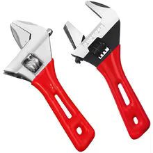 Adjustable Short Handle Ratchet Wrench for Bathroom Pipe Nuts