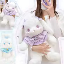 Kawaii Bunny Bear Plush Pillow, Soft Cuddly Stuffed Toy