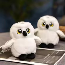 Cartoon Hedwig Owl Plush Toys Soft Stuffed Animal Plushie Shoulder Decor