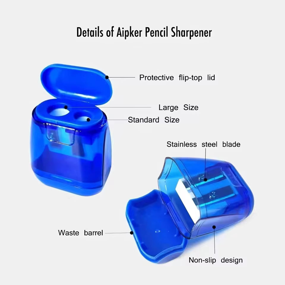 Double Hole Pencil Sharpener for Students