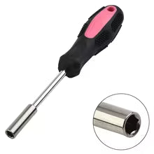 1PC Red Magnetic Bit Holder Screwdriver Handle 1/4 Inch 6.35mm Hex Drive Hand Tool