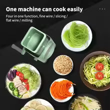 Multifunctional Rotary Vegetable Slicer & Chopper
