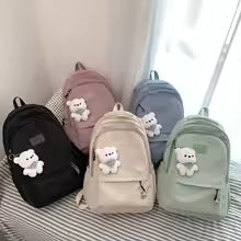 New Female Fashion Men High Capacity Waterproof College Backpack Trendy Women Laptop School Bags Cute Girl Travel Book Bag Cool