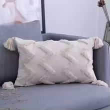Bohemian Cotton Linen Tassel Pillow Cover 45x45cm