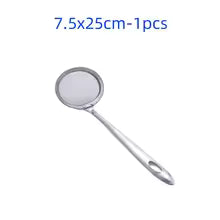 Kitchen Multi-functional Filter Spoon Stainless Steel Fine Mesh Wire Oil Skimmer Strainer Fried Food Net Kitchen Gadgets