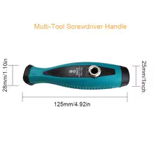 1pc 1/4'' Hex Screwdriver Handle 6.35mm Magnetic Screw Driver Bits Holder