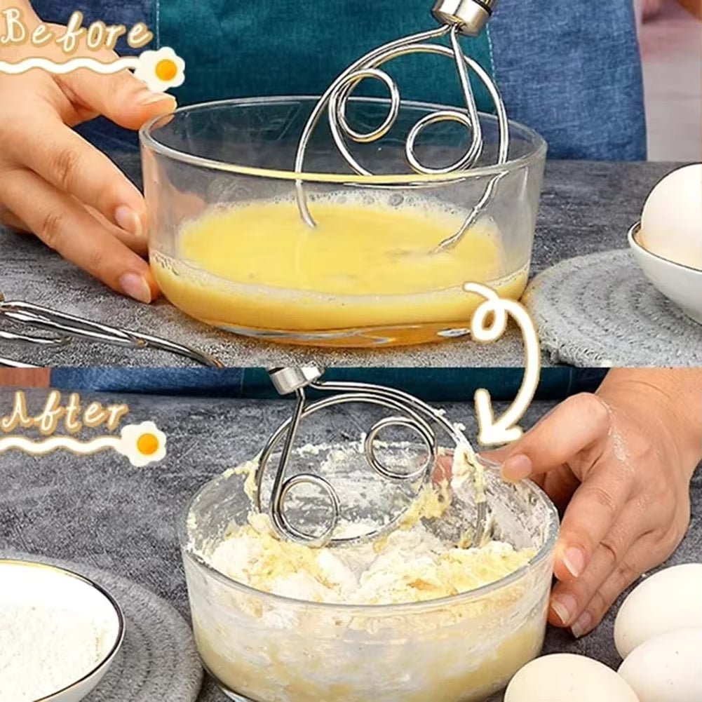 Danish Dough Whisk Stainless Steel Bread Mixer