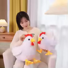 Big Rooster Plush Toy – Cute Stuffed Chicken