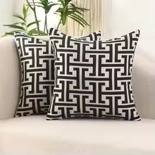 1pcs/set Modern Geometric Jacquard Pillow Cover with Invisible Zipper - Perfect for Living Room and Bedroom Decor