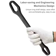 3-17/ 8-22mm Universal Torx Wrench Self-tightening Adjustable Wrench Board Double-head Torx Spanner Hand Tools for Factory