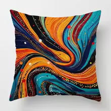 Modern Abstract Decorative Throw Pillow Cover for Sofa