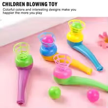 4PCS Plastic Blow Ball Toys for Kids Outdoor Sports Game