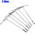 6-19mm T-Style Socket Wrench Hex Nut Key Extended Hex Screwdriver Automotive Repair Tool