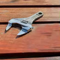 Ultra-Thin Adjustable Wrench with Large Opening Short Handle Mini Monkey Spanner Laser Scale Rubber Coated Key for Bathroom Tool