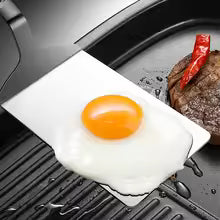 304 Stainless Steel Steak Spatula Non-stick Pancake Barbecue Tongs Wood Handle Frying Fish Spatula Rust Resistant Kitchen Tool