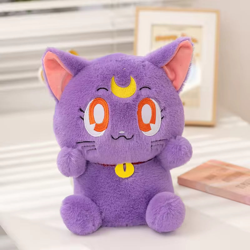 Japan Anime Sailor Moon Plush Cat Toys Kitten Stuffed Doll Girlish Kawaii Room Decor