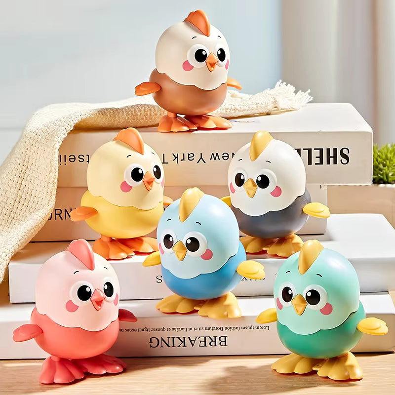 Clockwork Chick Toy – Jumping & Crawling Chicken