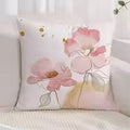 Floral Print Pillow Cover 17.7in – Modern Sofa Cushion