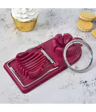 Multifunctional PP Base egg cutter 2-in-1 stainless steel wire pull egg cutter for hanging high-quality kitchen accessory tools