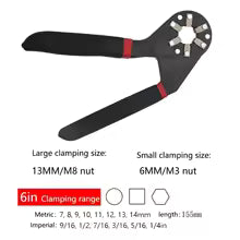 6/8 Inch Magic Adjustable Wrench Multifunctional Hand Tool