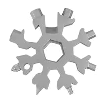 18-in-1 Multifunction EDC Snowflake Wrench Tool