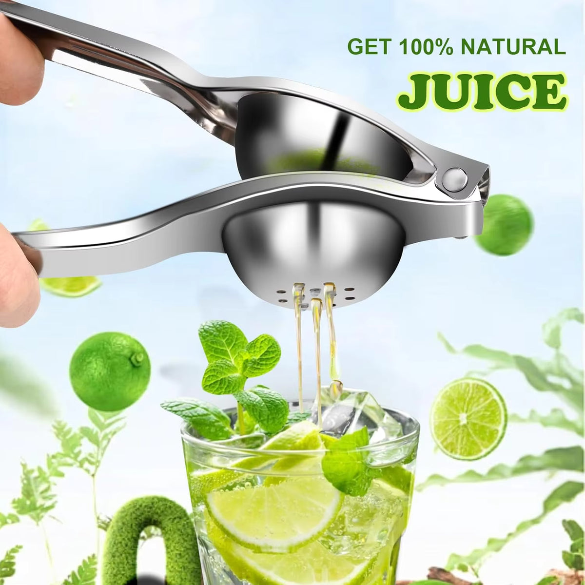 Stainless Steel Lemon Squeezer Citrus Press