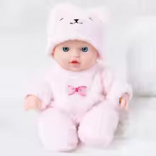 20cm Baby Doll with Bear Pajamas – Reborn Doll