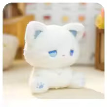 16cm Cute Black Kitten Plush Toy, Cartoon Stuffed Doll