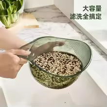 Multifunctional Rice Washing Basket Fruit & Vegetable Strainer Bowl