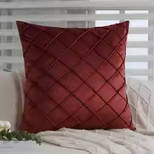 Velvet Decorative Throw Pillow Cover with Zipper