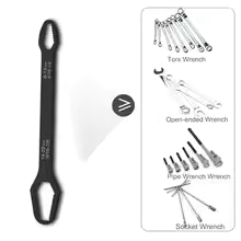 3-17/ 8-22mm Universal Torx Wrench Self-tightening Adjustable Wrench Board Double-head Torx Spanner Hand Tools for Factory