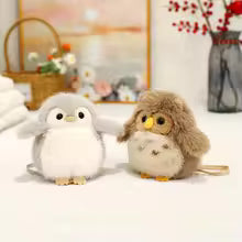 12cm Magnetic Owl Plush Toy, Cute Shoulder Stuffed Animal