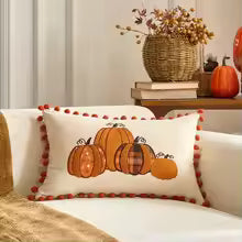 Pumpkin Tufted Velvet Pillow Cover – Fall Decor