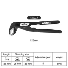 Wiha Mini Water Pump Pliers Adjustable EDC 46672 46810