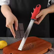 Stainless Steel Cheese Grater & Lemon Zester with Protective Cover