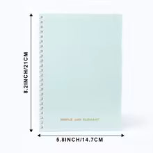 1 Pack Lined Paper Notebook 5.8 x 8.2 Inches College Ruled Spiral Notebook
