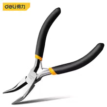 Deli 4/5/6 Inch Mini Long Nose High Precision Wire Cutters Anti-Slip Handle Pliers