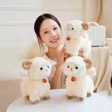 22cm Standing Bell Cute Lamb Doll Plush Toy Stuffed Grassland Cartoon