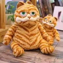 Fat Orange Tabby Cat Plush Toy