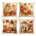 Autumn Fox Pumpkin Pillow Cover – Fall Decor