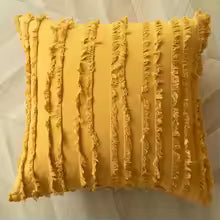 Boho Jacquard Embroidered Tassel Throw Pillow Cover 45x45cm