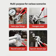 Adjustable Water Pump Pliers Multi-Grip Groove Joint