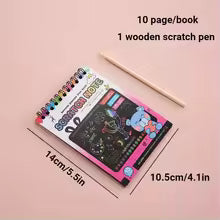 Rainbow Scratch Art Paper Set for Kids