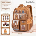 Capybara School Backpack, Waterproof Kids Backpack, Large Capacity Student Book Bag