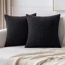 Fall Corduroy Striped Pillow Covers – Boho Farmhouse Sofa Decor