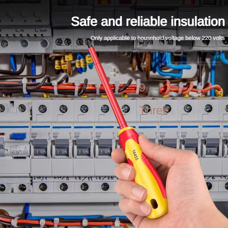Insulated Screwdriver Slotted Cross Screwdrivers Phillips Flat Driver