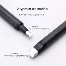 Push Type Pencil Eraser for Drawing & Writing